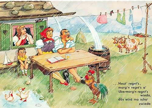 Vecchia cartolina heut - cartolina, heut'